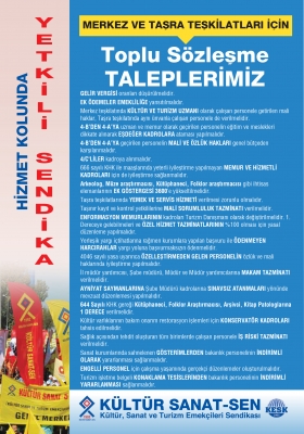 TİS TALEPLERİMİZ