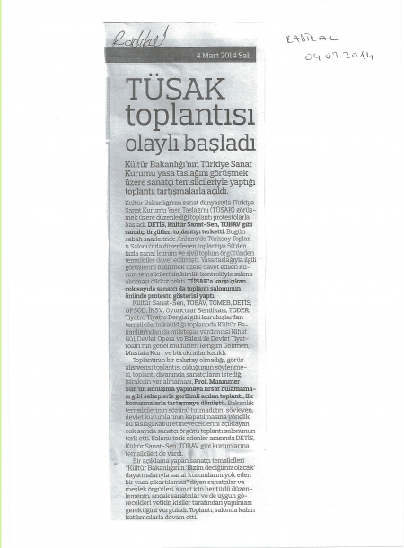 T&Uuml;SAK TOPLANTISI OLAYLI BAŞLADI...