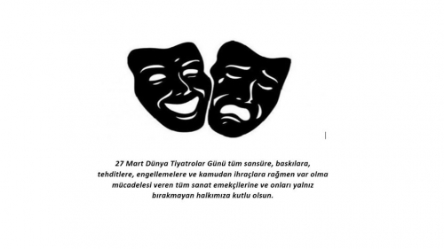 27 MART D&Uuml;NYA TİYATROLAR G&Uuml;N&Uuml;...
