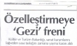 &Ouml;ZELLEŞTİRMEYE GEZİ FRENİ