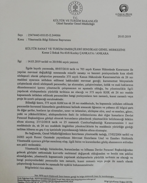 BİLGİ EDİNME TALEBİ...