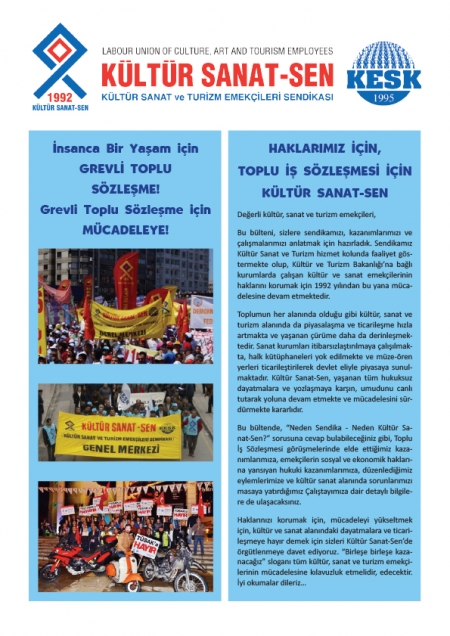 İNSANCA BİR YAŞAM İ&Ccedil;İN GREVLİ TOPLU S&Ouml;ZLEŞME!