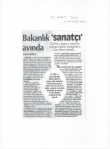 BAKANLIK SANAT&Ccedil;I AVINDA...