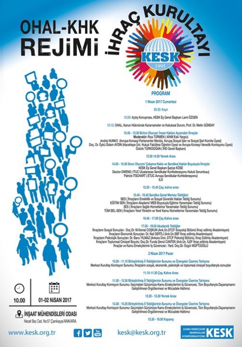 OHAL, KHK REJİMİ VE KAMU EMEKÇİLERİ İHRAÇ KURULTAYI PROGRAM...