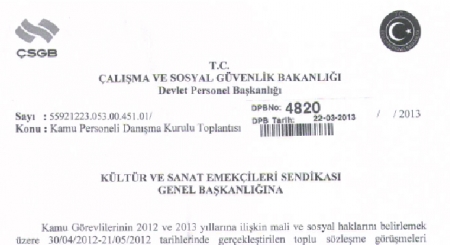 TİS KAPSAMINDA SENDİKAMIZA TOPLANTI &Ccedil;AĞRISI