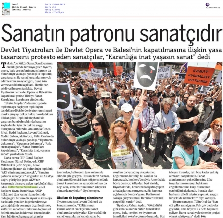 SANATIN PATRONU SANAT&Ccedil;IDIR