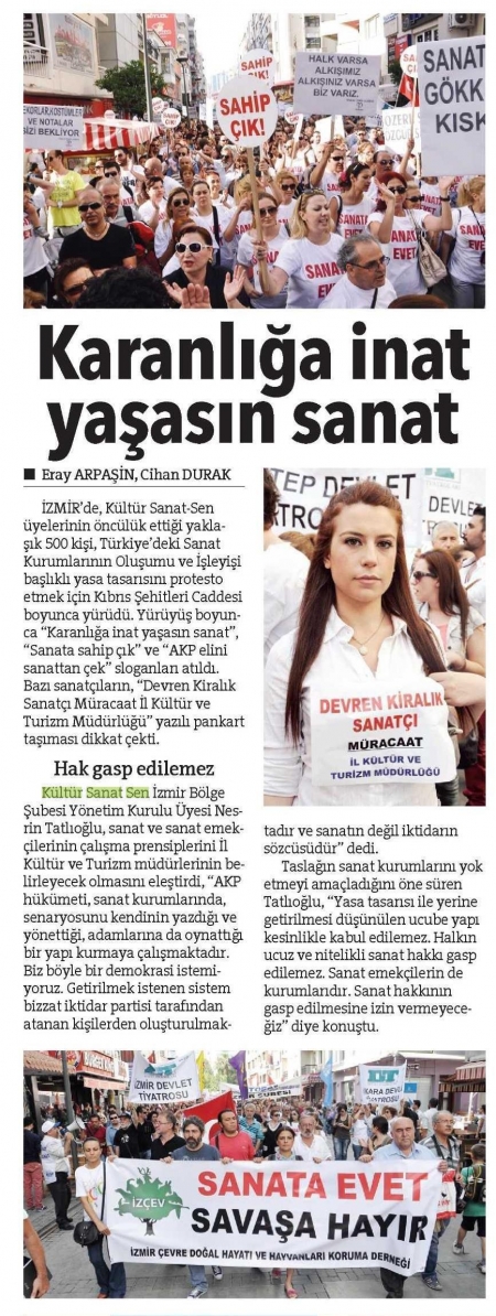 KARANLIĞA İNAT YAŞASIN SANAT