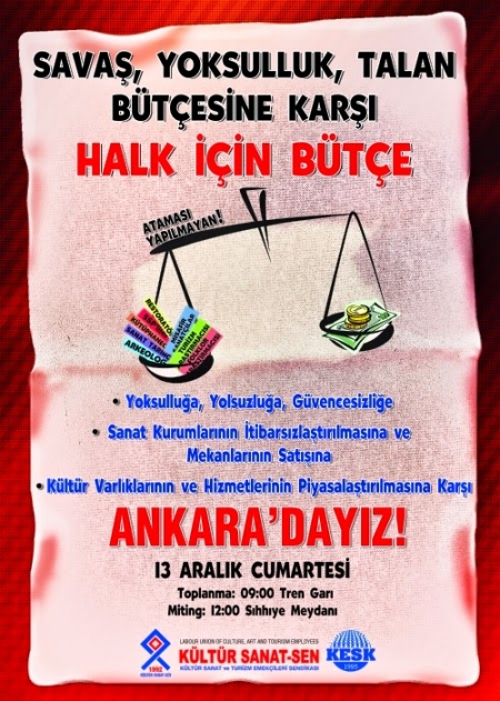 SAVAŞ, YOKSULLUK, TALAN B&Uuml;T&Ccedil;ESİNE KARŞI