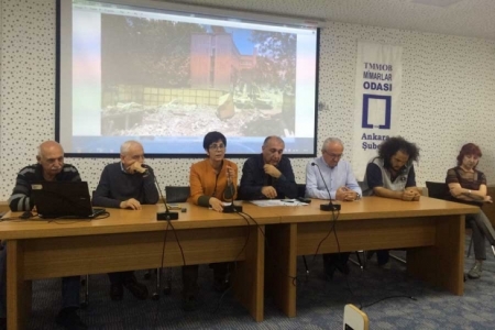 İLLER BANKASI BİNASININ YIKIMINA TEPKİ...