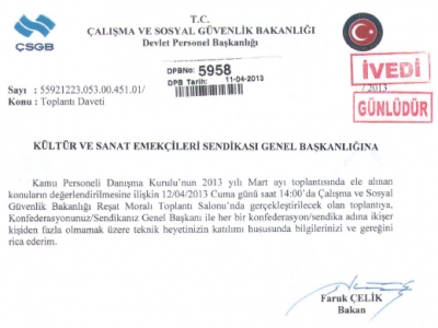 Sendikamıza TİS kapsamında Toplantı &Ccedil;ağrısı...