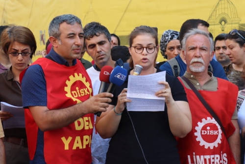 SENDİKAMIZ ve EMEK &Ouml;RG&Uuml;TLERİ İŞ CİNAYETLERİNİ PROTESTO ETTİ