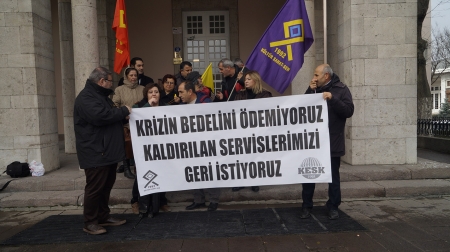 DEVLET OPERA VE BALESİ PERSONEL SERVİSLERİNİN KALDIRILMASI BASIN A&Ccedil;IKLAMASI HABERLER...