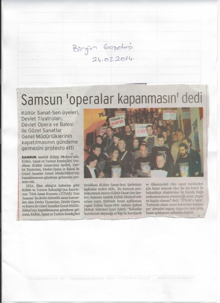 SAMSUN 'OPERALAR KAPANMASIN' DEDİ... 