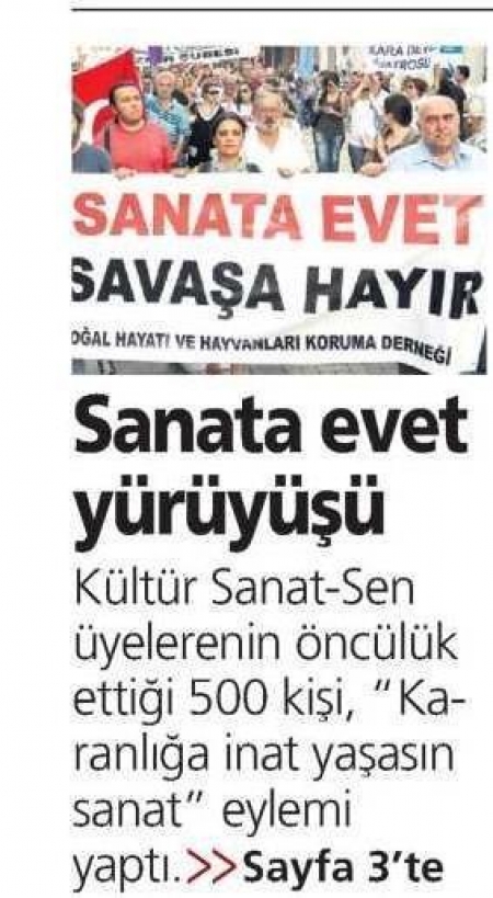 SANATA EVET Y&Uuml;R&Uuml;Y&Uuml;Ş&Uuml;