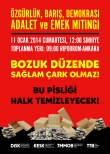 &Ouml;ZG&Uuml;RL&Uuml;K,BARIŞ,DEMOKRASİ,ADALET VE EMEK MİTİNGİ...