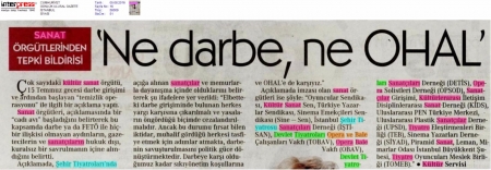 05.08.2016 Cumhuriyet Gazetesi