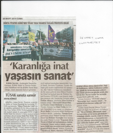 KARANLIĞA İNAT YAŞASIN SANAT...