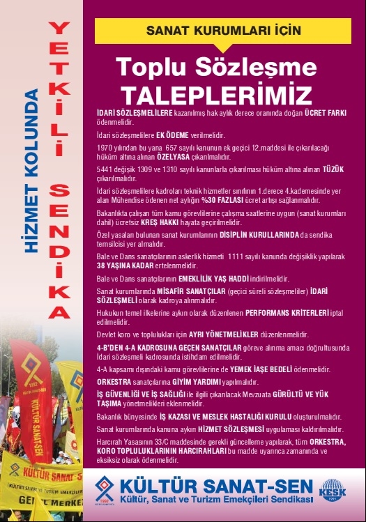 TİS TALEPLERİMİZ