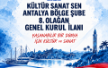 ANTALYA BÖLGE ŞUBE 8. OLAĞAN GENEL KURUL İLANI