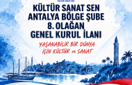 ANTALYA BÖLGE ŞUBE 8. OLAĞAN GENEL KURUL İLANI